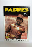 Gwynn, Tony, Padres, San Diego, HOF, Batting Average, Baseball Cards, Topps, 1986
