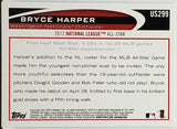 Harper, Bryce, Rookie, All-Star Game, ASG, 2012, Topps, Update, US299, 299, RC, Mondo, Phenom, ROY, MVP, All-Star, ALCS MVP, Postseason, World Series, Washington, Nationals, Philadelphia, Phillies, Home Runs, Slugger, RC, Baseball, MLB, Baseball Cards