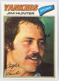 Jim Hunter Cloth 1977 Topps Cloth #21 HOF Pitcher "Catfish", Yankees