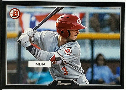 India, Jonathan, Rookie, 1955 Bowman, Retro, 2019, Topps, On Demand, 20, RC, Cincinnati, Reds, Shortstop, Rooke Of The Year, ROY, Home Runs, Slugger, RC, Baseball, MLB, Baseball Cards