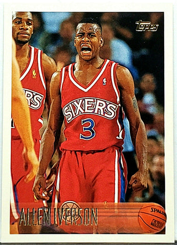 Iverson, Rookie, Flagship, Allen, 1996, 1996-97, Topps, 171, HOF, MVP, All-Star, ASG MVP, Philadelphia, 76ers, Sixers, Points, RC, Basketball, NBA, Basketball Cards