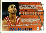 Iverson, Rookie, Flagship, Allen, 1996, 1996-97, Topps, 171, HOF, MVP, All-Star, ASG MVP, Philadelphia, 76ers, Sixers, Points, RC, Basketball, NBA, Basketball Cards