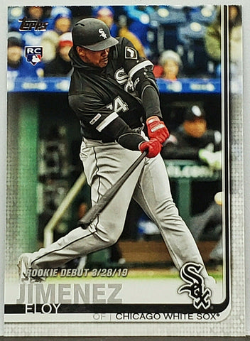 Jimenez, Rookie, Debut, Eloy, 2019, Topps, Update, Chicago, White Sox, Slugger, Home Runs, RC, Baseball Cards