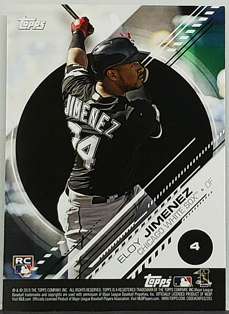 Eloy Jimenez Rookie Sticker Card 2019 Topps #4 w/Chris Sale On