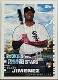 Jimenez, Rookie, Eloy, Rookies and Rising Stars, Sticker, 2019, Topps, MLB, Stickers, 109, Reverse, Sticker Card, Albert Pujols, Phenom, Silver Slugger, Home Runs, Slugger, RC, Baseball Cards