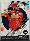 Jimenez, Rookie, Eloy, Rookies and Rising Stars, Sticker, 2019, Topps, MLB, Stickers, 109, Reverse, Sticker Card, Albert Pujols, Phenom, Silver Slugger, Home Runs, Slugger, RC, Baseball Cards