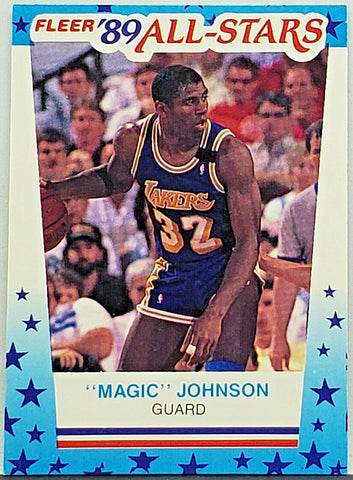 rare magic johnson cards 22 Basketball You Need To Own Magic Johnson Sticker 1989 Fleer