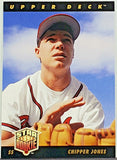 Jones, Rookie, Chipper, 1993, Upper Deck, Star Rookie, 24, RC, HOF, Hall of Fame, MVP, Atlanta, Braves, All-Star, Silver Slugger, Batting Title, World Series, Home Runs, Slugger, RC, Baseball Cards