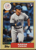 Judge, Aaron, Rookie, 1987, Retro, 30th, Anniversary, 2017, Topps, Update, US87-35, RC, ROY, All-Star, Silver Slugger, Home Run Derby Champ, All Rise, New York, Yankees, Bronx Bombers, Home Runs, Slugger, RC, Baseball, MLB, Baseball Cards