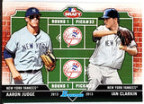 Judge, Aaron, Rookie, Dual Draft Picks, Dual Draftees, Clarkin, Ian, 2013, Bowman, Draft, DD-JC, DDJC, JC, Topps, Prospect, RC, ROY, All-Star, Silver Slugger, Home Run Derby Champ, All Rise, New York, Yankees, Bronx Bombers, Home Runs, Slugger, RC, Baseball, MLB, Baseball Cards