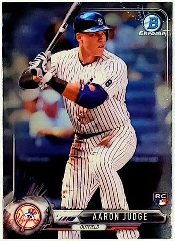 Judge, Aaron, Rookie, Mini, 2017, Bowman, Chrome, 32, Draft, Prospect, Topps, RC, MVP, ROY, All-Star, Silver Slugger, Home Run Derby Champ, All Rise, New York, Yankees, Bronx Bombers, Home Runs, Slugger, RC, Baseball, MLB, Baseball Cards