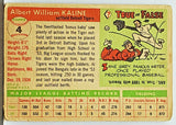 Kaline, Year After Rookie, Topps, HOF, Slugger, Detroit, Tigers, Home Runs, RC, Baseball Cards