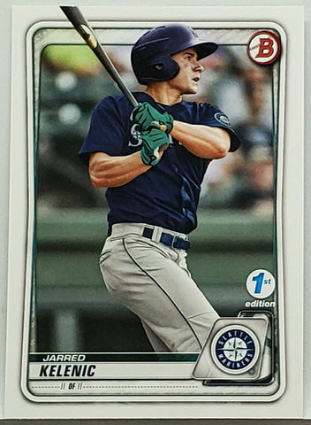 Kelenic, Rookie, 1st Edition, Jarred, Seattle, Mariners, Home Runs, Bowman, Top 100 Prospect, Topps, RC, Baseball Cards