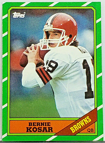 Kosar, Rookie, Bernie, Topps, Football, Cleveland, Browns, Super Bowl, QB, Quarterback, NFL, Football Cards