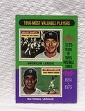 1975 Topps #194 1956 MVPs Mickey Mantle & Don Newcombe, Graded 7 NM, CardboardandCoins.com