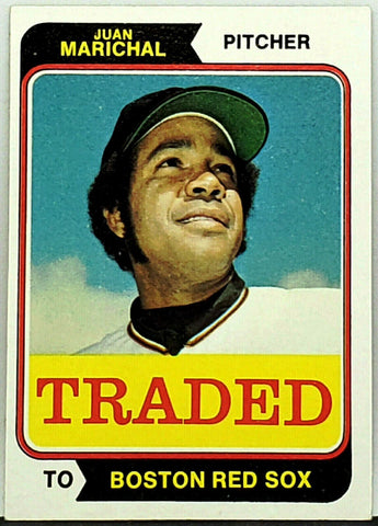 Juan Marichal 1974 Topps Traded #330T, HOF Pitcher, Red Sox, Giants –