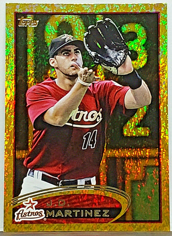 Martinez, Gold, Sparkle, Refractor, Rookie, JD, J.D., 2012, Topps, Boston, Red Sox, Houston, Astros, Slugger, Home Runs, RC, Baseball Cards