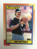 Mattingly, Don, 1st Base, Jeter, Mantle, Yankees, New York, Baseball Cards, Topps, 1990