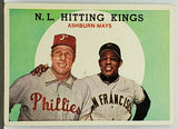 Mays, Willie, Ashburn, Richie, National League, NL, Hitting Kings, Set Break, Topps, Slugger, Home Runs, Baseball Cards