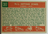 Mays, Willie, Ashburn, Richie, National League, NL, Hitting Kings, Set Break, Topps, Slugger, Home Runs, Baseball Cards