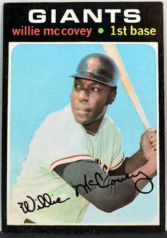 Willie McCovey 1971 Topps #50 1st Base, Giants, HOF, Nice Card!