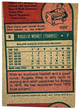 Rare Mis-Cut Error! 1975 Topps #8 Rogelio Moret, Red Sox, Pitcher, Unique Cut Card