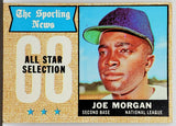 Morgan, Joe, All-Star, Sporting News, Topps, HOF, MVP, Slugger, Astros, Cincinnati, Reds, Home Runs, Baseball Cards
