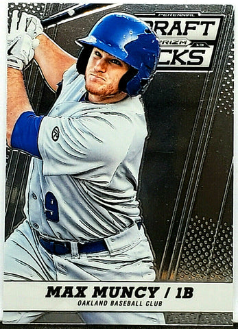 Muncy, Rookie, Max, 2013, Panini, Prizm, Perennial, Draft, Picks, 41, All-Star, Oakland, A's, Athletics, Los Angeles, Dodgers, World Series, Home Runs, Slugger, RC, Baseball Cards