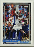 Shaquille O'Neal, Shaq, Rookie, Topps, NBA, Basketball Card, HOF, All-Star, Orlando, Magic