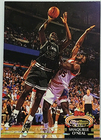 rare shaq basketball cards Shaquille O'Neal Rookie "Members Choice" 1992 Topps Stadium #201, Shaq