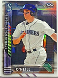 O'Neill, Rookie, Refractor, Tyler, 2016, Bowman, Chrome, Scouts, Top 100, BSU-TO, Topps, Gold Glove, Phenom, Seattle Mariners, St Louis, Cardinals, Home Runs, Slugger, RC, Baseball Cards