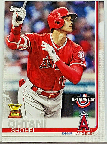 Ohtani, Rookie Cup, Rookie Trophy, Shohei, Topps Opening Day, 2019, Los Angeles, Angels, Anaheim, Slugger, Home Runs, Baseball Cards