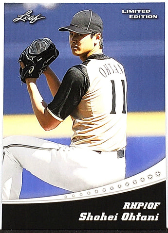 Shohei Ohtani Rookie 2018 Leaf Limited Edition #LE-01 Angels, ROY, MVP –