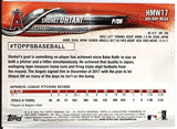 Ohtani, Rookie, Snowflake, Shohei, 2018, Topps, Holiday, Mega, HMW17, MVP, ROY, Pitcher, 2-Way, Japan, Japanese, Los Angeles, Angels, Anaheim, Strikeouts, Home Runs, Slugger, RC, Baseball, MLB, Baseball Cards