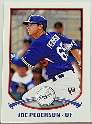 Joc Pederson Rookie 2015 Topps MLB Sticker #276, Dodgers, Braves Star