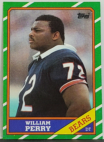 Perry, Rookie, William, Refrigerator, Topps, Football, Chicago, Bears, DT, Defensive Tackle, DE, RC, NFL, Football Cards