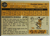 Piersall, Jimmy, Topps, Cleveland, Indians, Outfield, Slugger, Home Runs, Baseball Cards