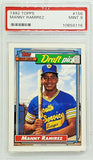 Ramirez, Rookie, Draft Pick, Manny, PSA 9, Graded 9, 1992, Topps, 156, All-Star, World Series MVP, Indians, Red Sox, Dodgers, Slugger, Home Runs, RC, Baseball Cards