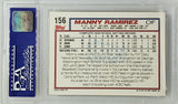 Ramirez, Rookie, Draft Pick, Manny, PSA 9, Graded 9, 1992, Topps, 156, All-Star, World Series MVP, Indians, Red Sox, Dodgers, Slugger, Home Runs, RC, Baseball Cards