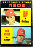 Reds Rookies (Milt Wilcox, Frank Duffy) 1971 Topps Baseball #164