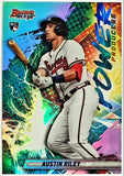 Riley, Austin, Rookie, Refractor, 2019, Bowman's, Bowmans, Bowman, Best, Power Producers, PP-ARI, Topps, RC, All-Star, Silver Slugger, World Series, Champ, Title, 3rd Base, 3rd Baseman, Third Base, Atlanta, Braves, Home Runs, Slugger, RC, Baseball, MLB, Baseball Cards