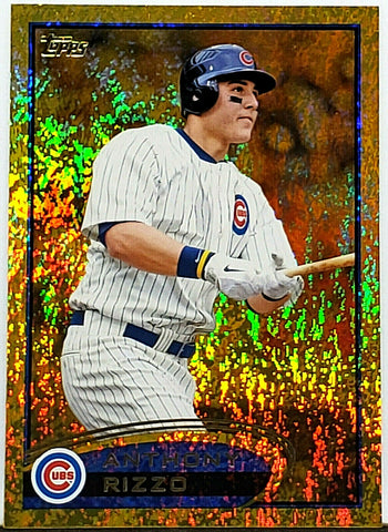 Anthony Rizzo Gold Sparkle SP 2012 Topps #334 Cubs, Yankees, Slugger