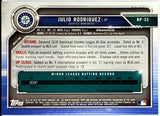 Rodriguez, Julio, Rookie, 1st Bowman, JRod, J-Rod, 2019, Bowman, Prospects, BP-33, BP33, 33, Topps, RC, Rookie Of The Year, ROY, All-Star, Home Run Derby, HR Derby, Seattle, Mariners, Home Runs, Slugger, RC, Baseball, MLB, Baseball Cards