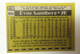 Sandberg, Ryne, Cubs, Chicago, HOF, 2nd Base, Ernie Banks, Billy Williams, Kris Bryant, World Series, Wrigley Field, Baseball Cards, Topps, 1990