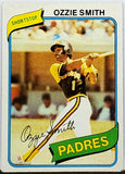 Smith, 2nd Year, Ozzie, 1980, Topps, 393, Vintage, HOF, All-Star, Gold Glove, NLCS MVP, Wizard, Wizard of Oz, Shortstop, San Diego, Padres, Cardinals, World Series, Defense, Home Runs, Slugger, RC, Baseball Cards