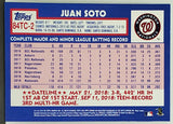 Soto, Refractor, Juan, 1984, Retro, Topps, Chrome, Insert, 84TC-2, 35th Anniversary, Washington, Nationals, Rookie, Home Runs, RC, Baseball Cards