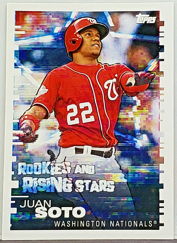 Juan Soto Rookies and Rising Stars Sticker 2019 Topps #215