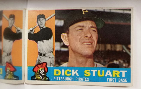 Stuart, Dick, Pirates, Pittsburgh, 1st Base, Baseball Card, Topps, 1960