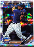 Tebow, Tim, Rookie, Sapphire, Saphire, Cracked Ice, Atomic, Refractor, Blue, 2019, Bowman, Chrome, Draft, BDC-92, BDC92, 92, RC, Topps, NFL, Football, Quarterback, QB, New York, Mets, Home Runs, Slugger, RC, Baseball