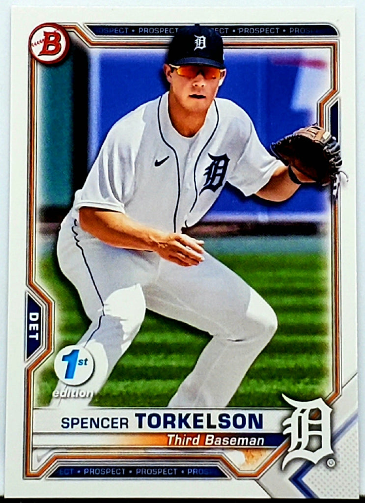 Spencer Torkelson Rookie 1st Edition 2021 Bowman 1st Edition #BFE-96 –
